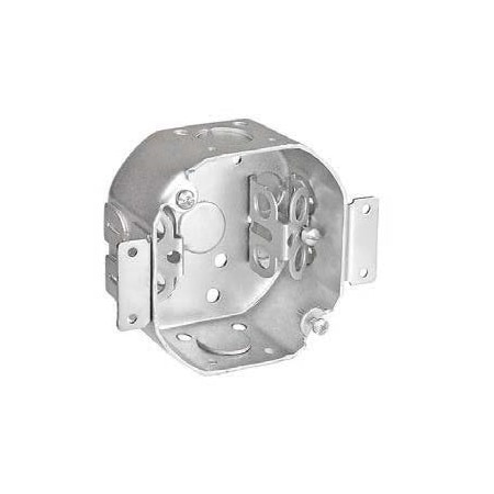 Southwire Electrical Box, 20 cu in, Octagon Box Type, Steel, Octagon Shape 54171-OWBX